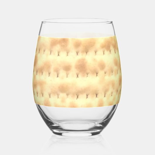 Funny Matzo Passover 4Yael Weinglas Ohne Stiel (Links)