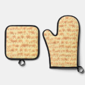 Funny Matzo Passover Hanukkah 4Sarah Ofenhandschuh & Topflappen-Set (Vorderseite)
