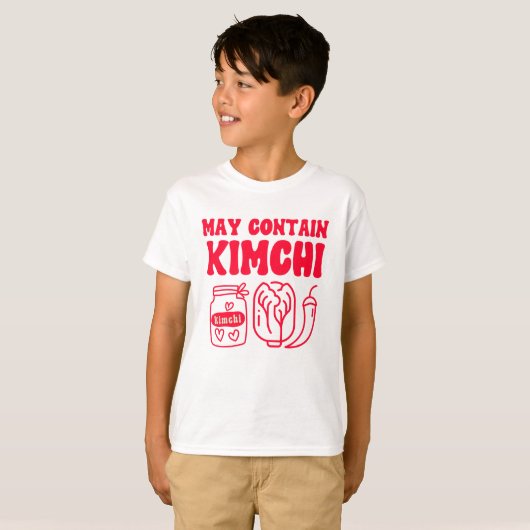 Funny May Contain Kimchi T-Shirt (Vorne ganz)