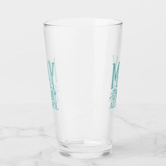 Funny - May enthält Alkohol Glas (Links)