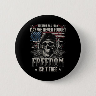 Funny May wir nie vergessen Freiheit ist Freie Mem Button