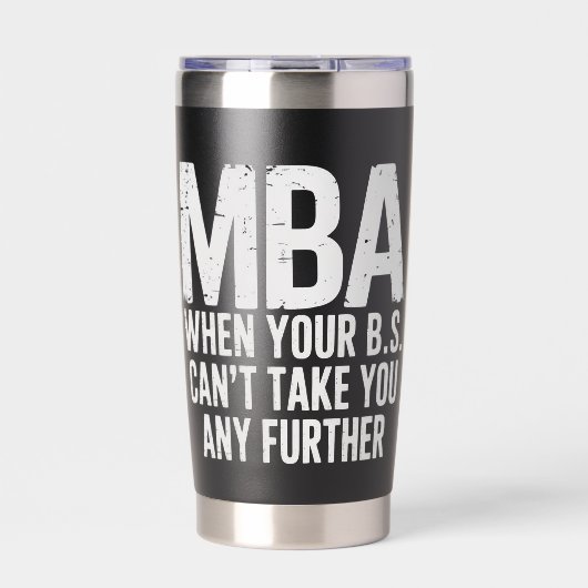 Funny MBA Master Degree Graduation Day Thermobecher (Vorderseite)
