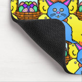Funny MC Ostersonnige Chicks TessellPattern Mousepad (Ecke)