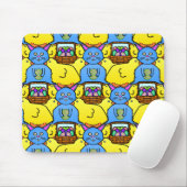 Funny MC Ostersonnige Chicks TessellPattern Mousepad (Mit Mouse)