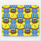 Funny MC Ostersonnige Chicks TessellPattern Mousepad (Vorne)