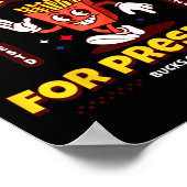 Funny McDonald Trump für Präsident 2024 Französisc Poster (Ecke)