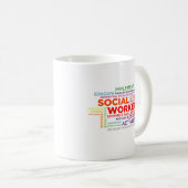 Funny Meaningful Social Worker Definition Tasse (VorderseiteRechts)