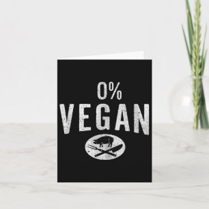 Funny Meat Eaters &Amp; Carnivores Vegan - Barbecu Karte