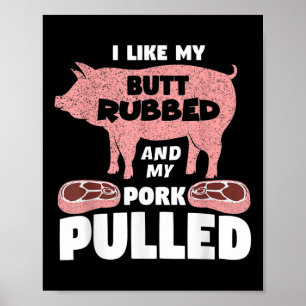 Funny Meat Lover Geschenk für Vater Outfit für Gri Poster