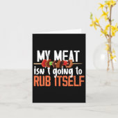 Funny Meat Rub Barbeque Design für Männer Karte (Gelbe Blume)