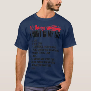 Funny Mechanic 10 Dinge Wollte ich in meinem Leben T-Shirt