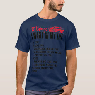 Funny Mechanic 10 Dinge Wollte ich in meinem Leben T-Shirt