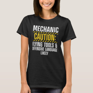 Funny Mechanic Art for Men Drag Racing Garage Typ T-Shirt