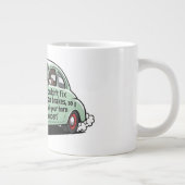 Funny mechanic car couldn't fix brakes horn louder Jumbo-Tasse (Rechts)
