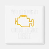 Funny Mechanic Check Engine Light Car Auto Repair Magnet (Vorne)