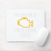 Funny Mechanic Check Engine Light Car Auto Repair Mousepad (Mit Mouse)