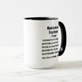 Funny Mechanic Engineer Definition Geschenke Tasse (VorderseiteRechts)
