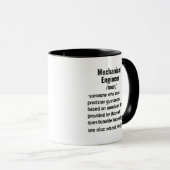 Funny Mechanic Engineer Definition Geschenke Tasse (VorderseiteRechts)