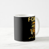 Funny Mechanic F Caw F Crow Fcawf Raven Mechanics Kaffeetasse (VorderseiteRechts)