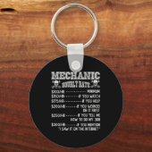 Funny Mechanic Hourly Rate Joke Design Schlüsselanhänger (Vorderseite)