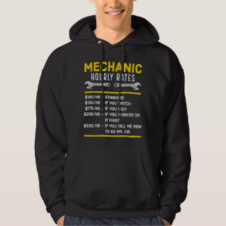 Funny Mechanic Stundensatz Hoodie