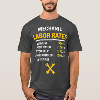 Funny Mechanic stündliche Spendensätze (3) T-Shirt