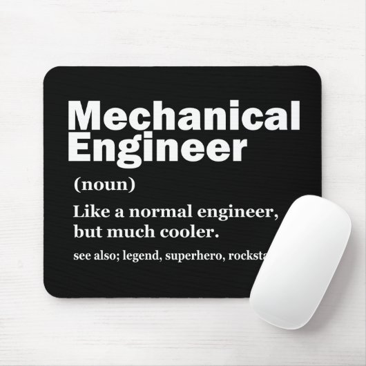Funny Mechanical Engineer Definition Engineering M Mousepad (Mit Mouse)