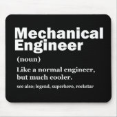 Funny Mechanical Engineer Definition Engineering M Mousepad (Vorne)