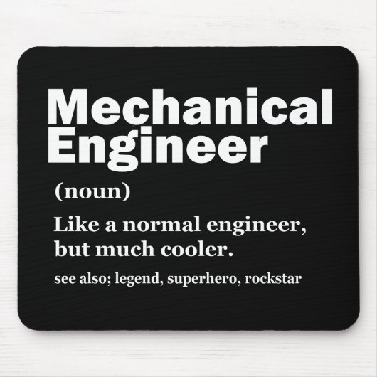 Funny Mechanical Engineer Definition Engineering M Mousepad (Vorne)