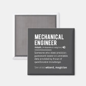 Funny Mechanical Engineer Definition Engineering Magnet (Vorderseite/Rückseite)