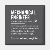 Funny Mechanical Engineer Definition Engineering Magnet (Vorne)