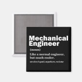 Funny Mechanical Engineer Definition Engineering Magnet (Vorderseite/Rückseite)