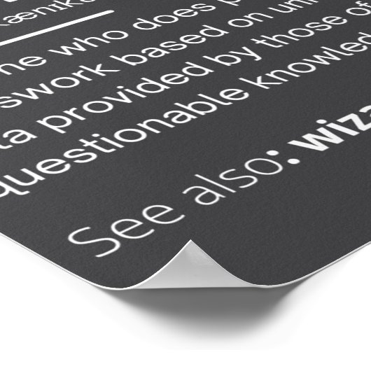 Funny Mechanical Engineer Definition Engineering  Poster (Ecke)