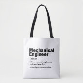 Funny Mechanical Engineer Definition Engineering Tasche (Vorderseite)