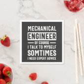 Funny Mechanical  Engineer Gift Serviette (Beispiel)
