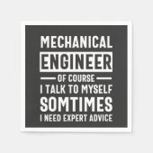 Funny Mechanical  Engineer Gift Serviette (Vorderseite)