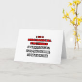 Funny Mechanical Engineer .. Highly Unlikely Karte (Gelbe Blume)