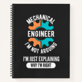Funny Mechanical Engineer, Mechanical Engineering Notizblock (Vorderseite)