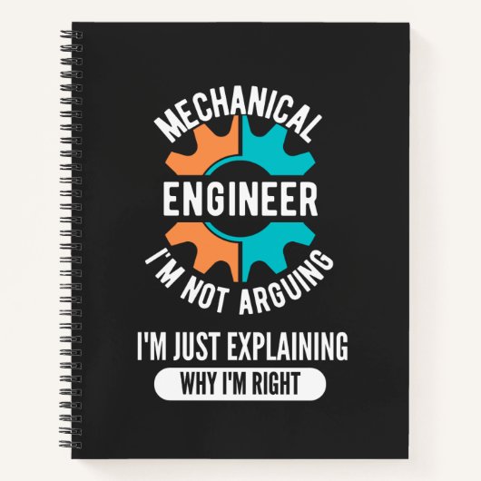 Funny Mechanical Engineer, Mechanical Engineering Notizblock (Vorderseite)