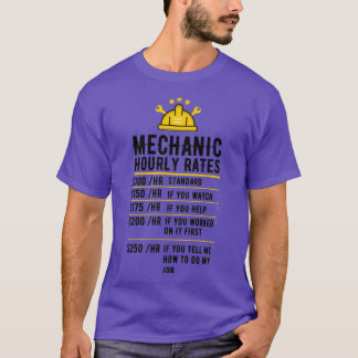 Funny Mechanly Stundenzins Shirt ArbeitsquotenT