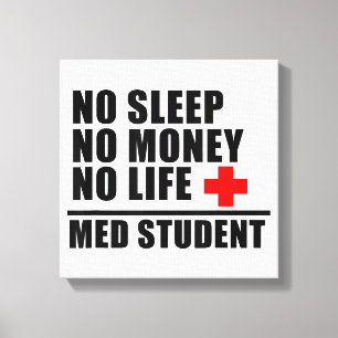 Funny Med School T-ShirtTrust Me Im fast Docto Leinwanddruck