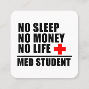 Funny Med School T-ShirtTrust Me Im fast Docto Quadratische Visitenkarte