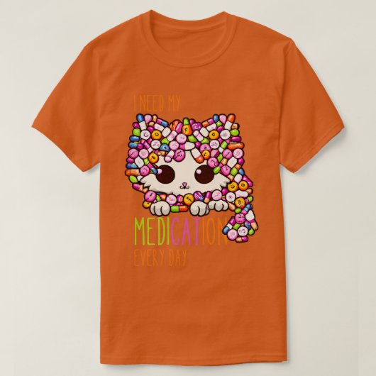 Funny Mediation Funny Cat Mediation 2 T-Shirt (Design vorne)