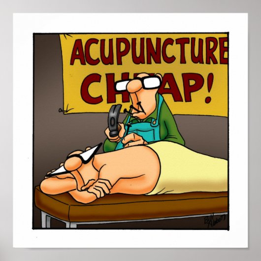 Funny Medical Acupuncture Poster (Vorne)