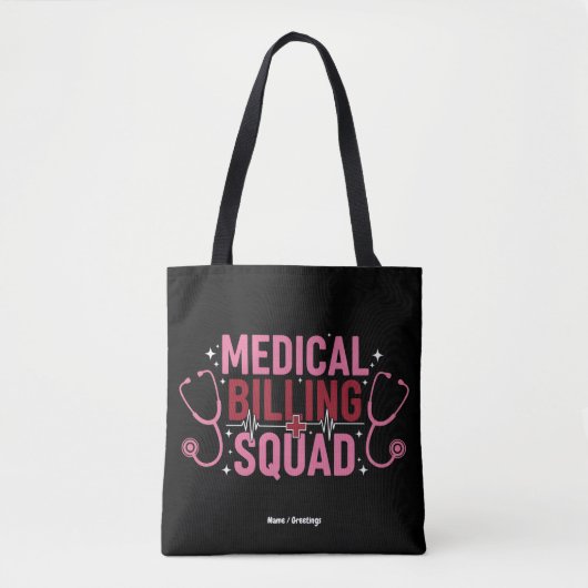 Funny Medical Billing Squad Proud Specialist Gift Tasche (Vorderseite)