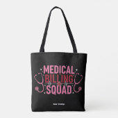 Funny Medical Billing Squad Proud Specialist Gift Tasche (Rückseite)