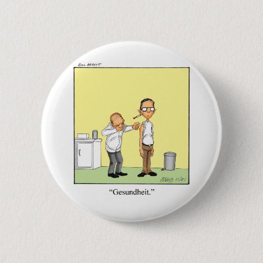 Funny Medical Cartoon Geschenk! Button (Vorderseite)