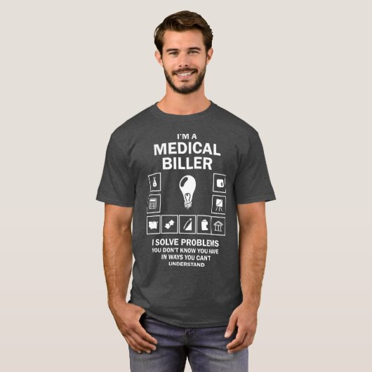 Funny Medical Coder Billing im A Medical Biller T-Shirt (Vorne ganz)