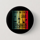 Funny Medical Labrador Tech-Wissenschaftler Button (Vorderseite)