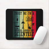 Funny Medical Labrador Tech Wissenschaftler Spaß Mousepad (Mit Mouse)